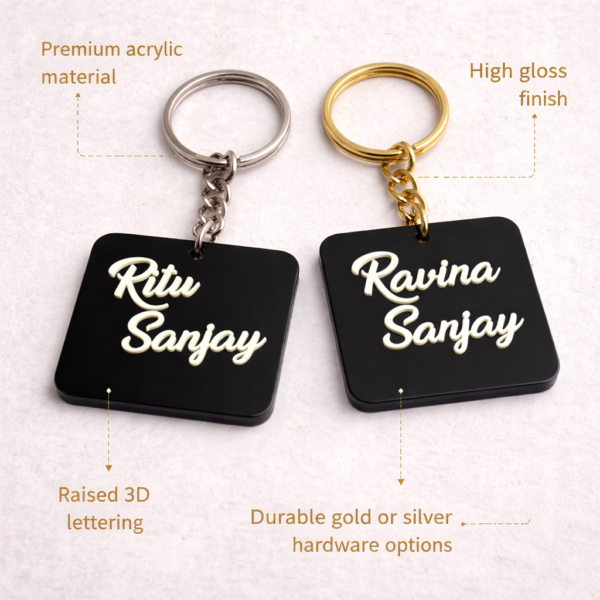 Name Keychain 2 pcs  K01